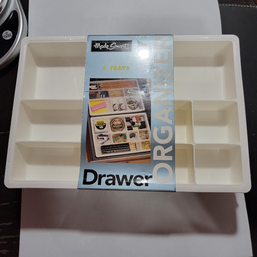 MadeSmart 2 Drawer Organizers Jewelry beads tools 11"x7.5"x3"